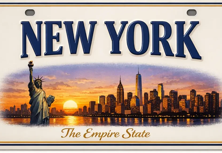 New York solar license plate